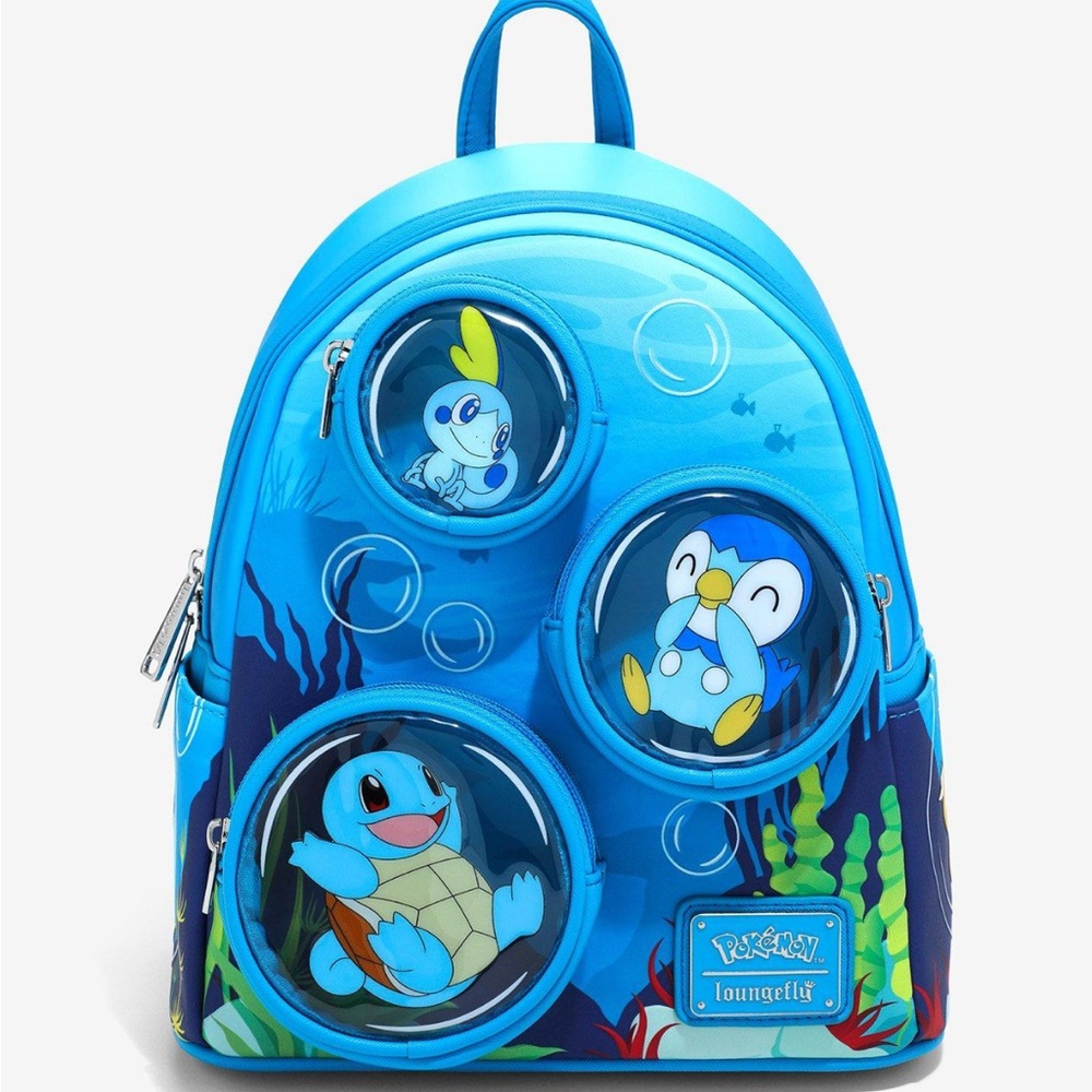 Loungefly Pokemon Squirtle Water Type Bubble Mini Backpack Boxlunch‎ Exclusive